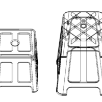 Blue Plastic Stool - Thumbnail 9