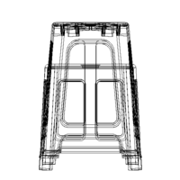 Blue Plastic Stool - Thumbnail 12