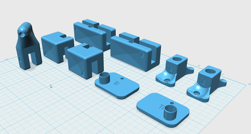 PRUSA i3 P802M ZONESTAR UPGRADE TB MOUNTING KIT STL