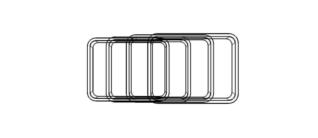 Rectangular Plastic Tray 30 Cms X 40 Cms X 8 Cms 3D Print 544102