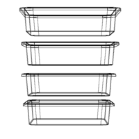 Rectangular Plastic Tray 30 Cms X 40 Cms X 8 Cms - Thumbnail 12
