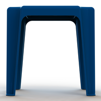 Blue Stackable Plastic Outdoor Side Table - Thumbnail 2