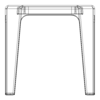 Blue Stackable Plastic Outdoor Side Table - Thumbnail 7