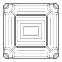 Blue Stackable Plastic Outdoor Side Table - Thumbnail 9