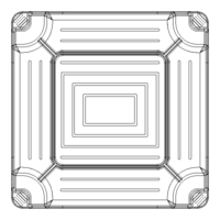 Blue Stackable Plastic Outdoor Side Table - Thumbnail 11