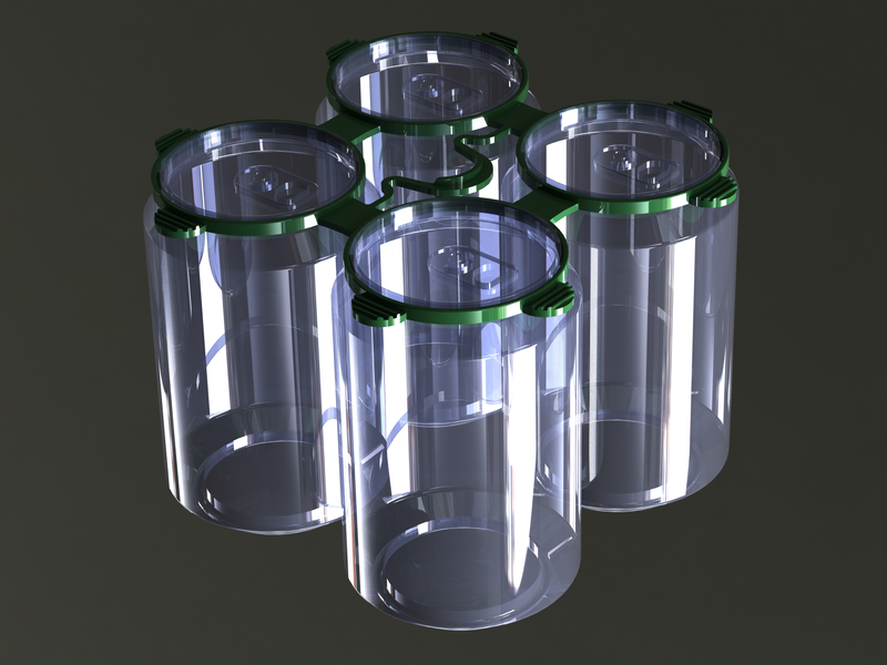 PP Plastic Can Carrier 4-pack