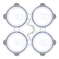 PP Plastic Can Carrier 4-pack - Thumbnail 4
