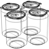 PP Plastic Can Carrier 4-pack - Thumbnail 7