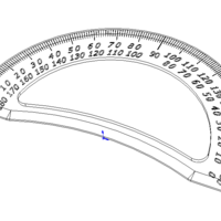 180 Degree Protractor 15cm - Thumbnail 2