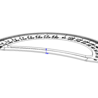 180 Degree Protractor 15cm - Thumbnail 3