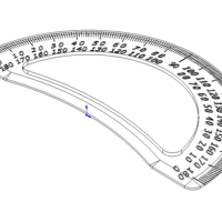 180 Degree Protractor 15cm - Thumbnail 4