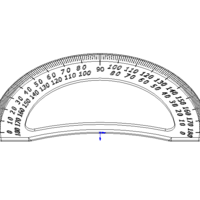 180 Degree Protractor 15cm - Thumbnail 7