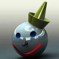 Small Jack in the Box Head 3D Printing 544168