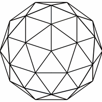Wireframe Shape Geodesic Polyhedron Sphere - Thumbnail 2