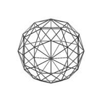 Wireframe Shape Geodesic Polyhedron Sphere - Thumbnail 7