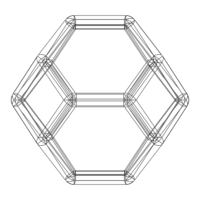 Wireframe Shape Truncated Octahedron - Thumbnail 8