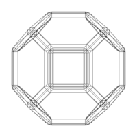 Wireframe Shape Truncated Octahedron - Thumbnail 10