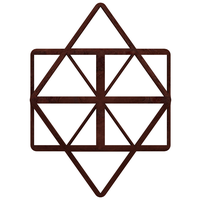 Wireframe Shape First Stellation of Cuboctahedron - Thumbnail 2