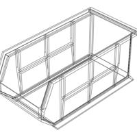 Plastic Hanging Storage Bin - Thumbnail 4