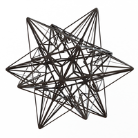 Small Wireframe Shape Great Icosahedron 3D Printing 544242