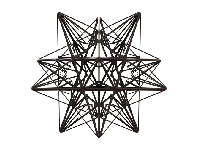 Wireframe Shape Great Icosahedron 3D Print 544243