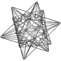 Wireframe Shape Great Icosahedron - Thumbnail 3