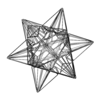 Wireframe Shape Great Icosahedron - Thumbnail 5