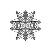 Wireframe Shape Great Icosahedron - Thumbnail 9