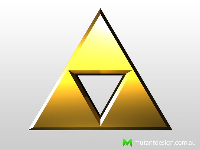 Zelda Triforce 3D Print 54427