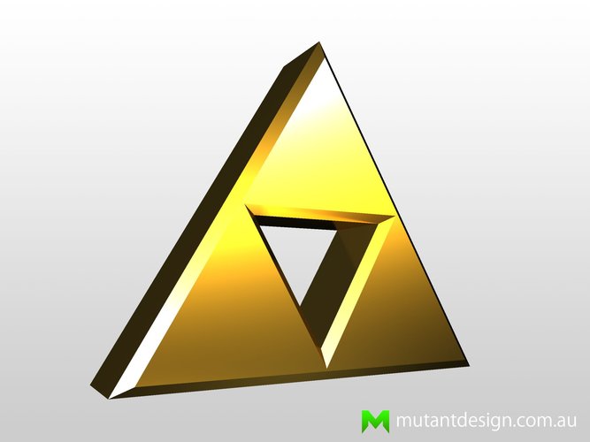 Zelda Triforce 3D Print 54428