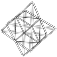 Wireframe Shape Stellated Octahedron - Thumbnail 3