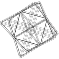 Wireframe Shape Stellated Octahedron - Thumbnail 4