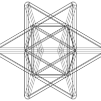 Wireframe Shape Stellated Octahedron - Thumbnail 6