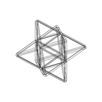 Wireframe Shape Stellated Octahedron - Thumbnail 7