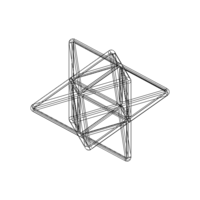 Wireframe Shape Stellated Octahedron - Thumbnail 9