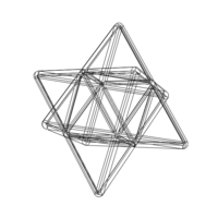Wireframe Shape Stellated Octahedron - Thumbnail 11