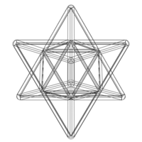 Wireframe Shape Stellated Octahedron - Thumbnail 12