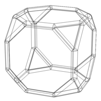 Wireframe Shape Truncated Cube - Thumbnail 3