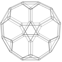 Wireframe Shape Truncated Cube - Thumbnail 4