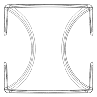 Wireframe Shape Geometric Twisted Cube - Thumbnail 6