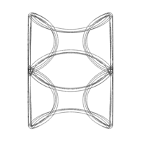 Wireframe Shape Geometric Twisted Cube - Thumbnail 7