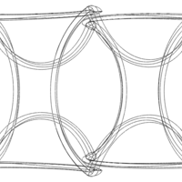 Wireframe Shape Geometric Twisted Cube - Thumbnail 9