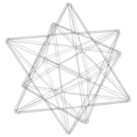Wireframe Shape Small Stellated Dodecahedron - Thumbnail 3