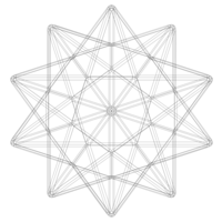 Wireframe Shape Small Stellated Dodecahedron - Thumbnail 6
