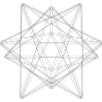 Wireframe Shape Small Stellated Dodecahedron - Thumbnail 7