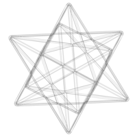 Wireframe Shape Small Stellated Dodecahedron - Thumbnail 11