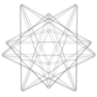 Wireframe Shape Small Stellated Dodecahedron - Thumbnail 12
