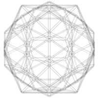 Wireframe Shape First Stellation of Icosidodecahedron - Thumbnail 12