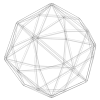Wireframe Shape Disdyakis Dodecahedron - Thumbnail 3