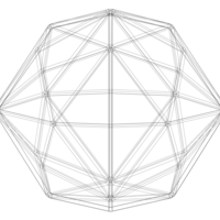 Wireframe Shape Disdyakis Dodecahedron - Thumbnail 4